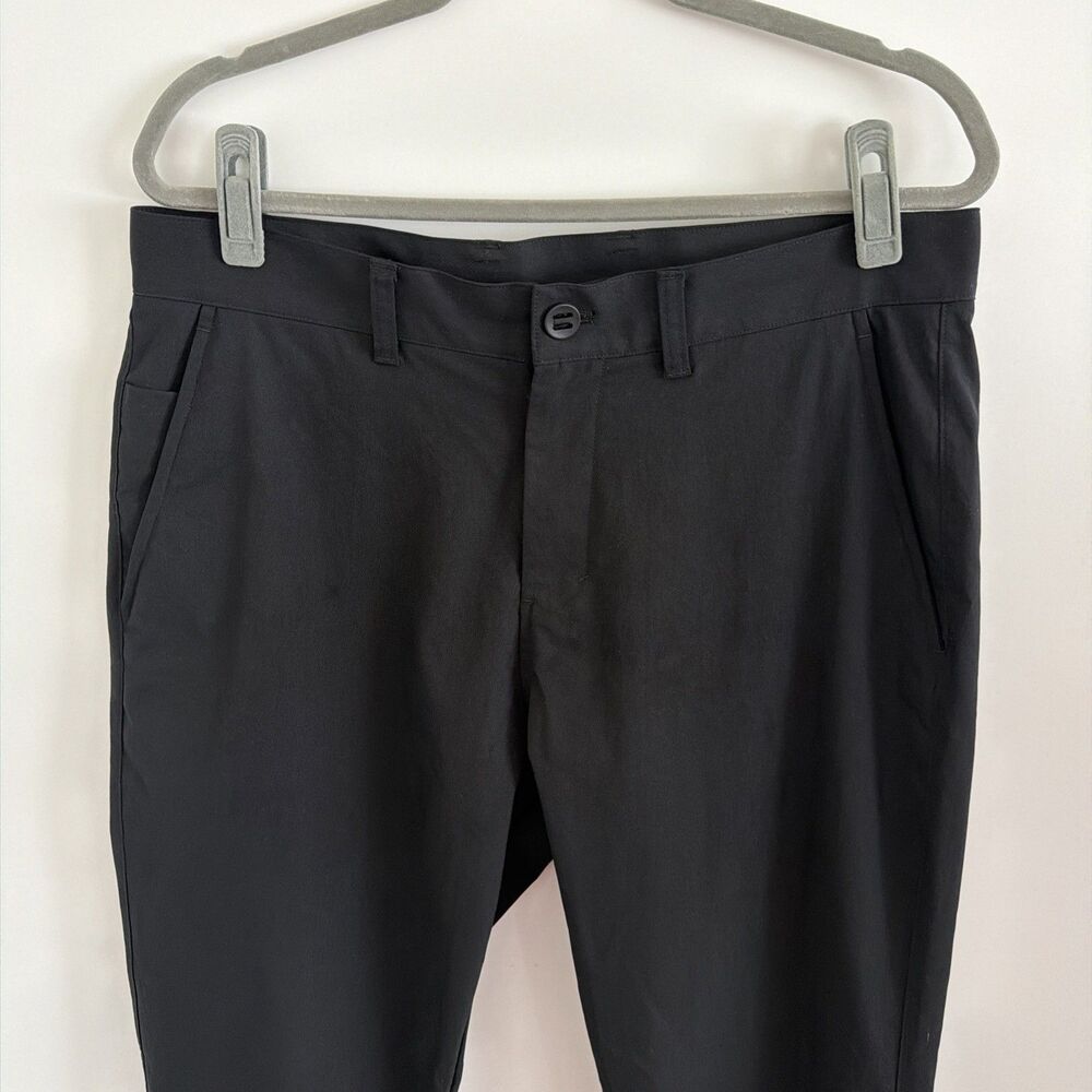 Lululemon Pants Mens Sz 34 Black ABC Slim Tapered Twill Performance Trousers - Picture 4 of 16